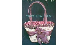 Ladies Fashion Straw Flower Bags