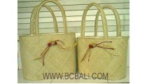 Pandanus Handbag Set 2