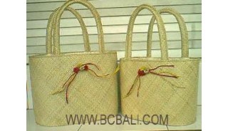 Pandanus Handbag Set 2