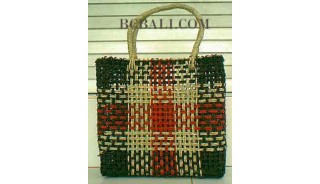 Square Handbags Straw