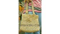 Woman Handmade Straw Bags