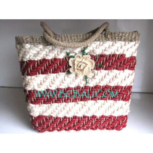 Women Straw Bags For Fashion - straw handbag, flower design cheap price ...