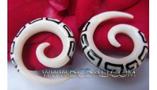 Asian Tribal Bone Earring Tattoo