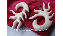 Bone Earring Tribal Design