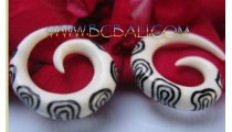 Bone Hooks Earrings Tribal