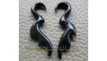 Costume Earrings Tribal Horn Sickles Claw