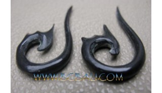 Costume Tribal Earring Carving Fake Earring