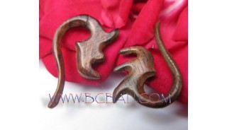 Earring Wooden Taboo Ethnic