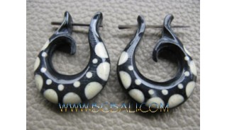 Horn Earring Tattoo Tribal