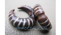 Large Wooden Tattoo Tribal Spiral Expander