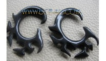 Solid Carved Horn Taboo Hooks
