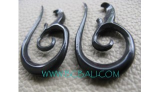 Tribe Earring Horn Black