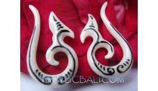 Unique Tribal Bone Earring