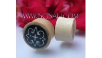 Wooden Tattoo Horn Plugs Tribal