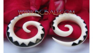 Zebra Earrings Bone Tattoo