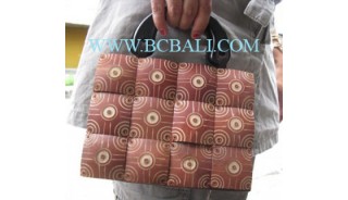 Coconut Carved Medium Bag