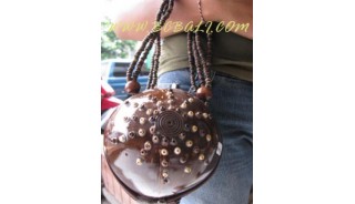 Ladies Organic Coconut Wood Bags