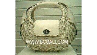 Mother Cosmetic Rattan Bag