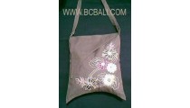 Canvas Emboirdery Woman Handbag