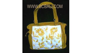 Mother Canvas Handbag Embroidery