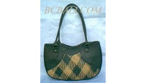 Fashion Leather Rattan Motif