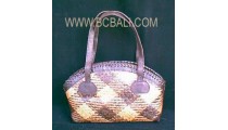 Rattan Leather Handbags