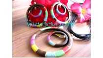 Wooden Jewelry Set Painted