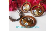 Wooden Set Of Jewelry