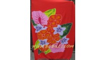 Floral Rayon Beach Sarongs