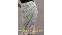 Hand Printing Sarong Pareo Rayon Balinese Style