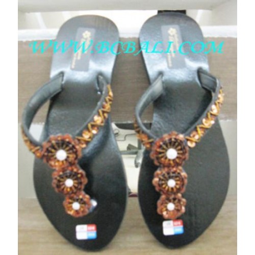 Bead Footwear - Damen Bali Schuhe, flache Sandalen handgefertigt ...