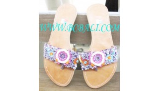 Rainbow Bead Shoes Sandal