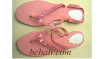 Sandals Vinil With Beads