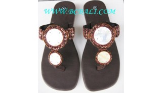 White Shell Sandal