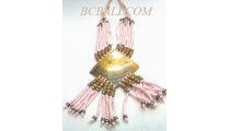 Beads Necklaces With Shell