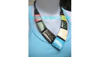 Ethnic Bone Necklaces Colored