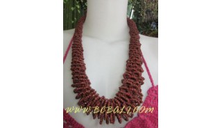 Brown Beads Necklaces