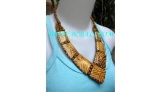 Stunning Bone Hand Carved Necklaces 