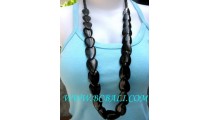 Long Strand Seeds Bead Bone Necklace 