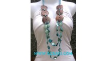 Wood And Shell Fashion Necklaces
