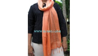 Cotton Stoles scarf Bali orange color