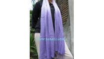 Ladies fashion scarves Stoles Mono Color purple 