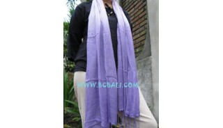 Ladies fashion scarves Stoles Mono Color purple 