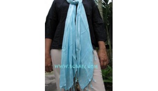 women fashion Scarf handmade bali blue color solid
