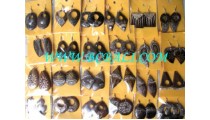 Wooden Earrings Painted Natural Wholesale Product
