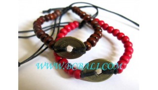 Wood Beaded Bracelets