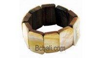 Wood Shell Bracelet