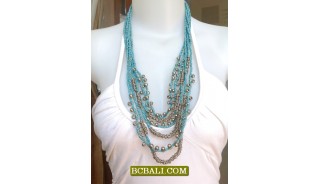 Beads Necklaces Charm Strand for Women