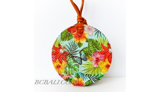 Ladies Fashion Circle Rattan Sling Bags Deco Handmade