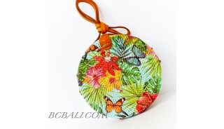 Ladies Fashion Circle Rattan Sling Bags Deco Handmade